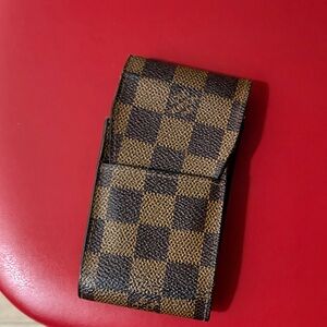 Authentic Louis Vuitton Damier cigarette case shop with confidence